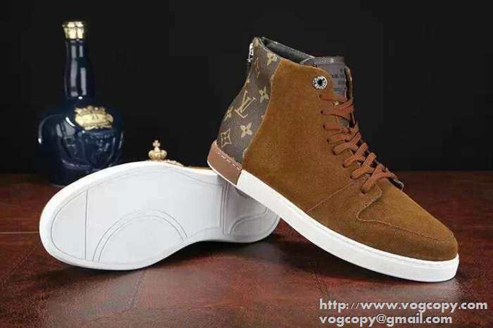 人気販売　2015　 LOUIS VUITTON ルイ ヴィトン クッション性抜群　ハイカットスニーカー 3色可選