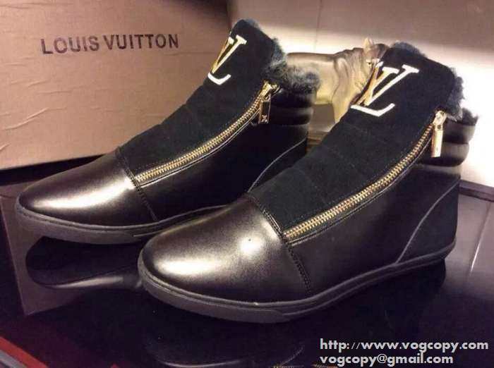 雰囲気　2015  LOUIS VUITTON ルイ ヴィトン 存在感がある　ハイトップシューズ 2色可選