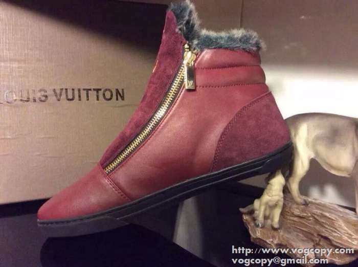 雰囲気　2015  LOUIS VUITTON ルイ ヴィトン 存在感がある　ハイトップシューズ 2色可選
