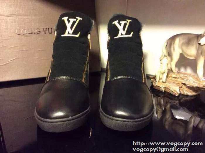 雰囲気　2015  LOUIS VUITTON ルイ ヴィトン 存在感がある　ハイトップシューズ 2色可選
