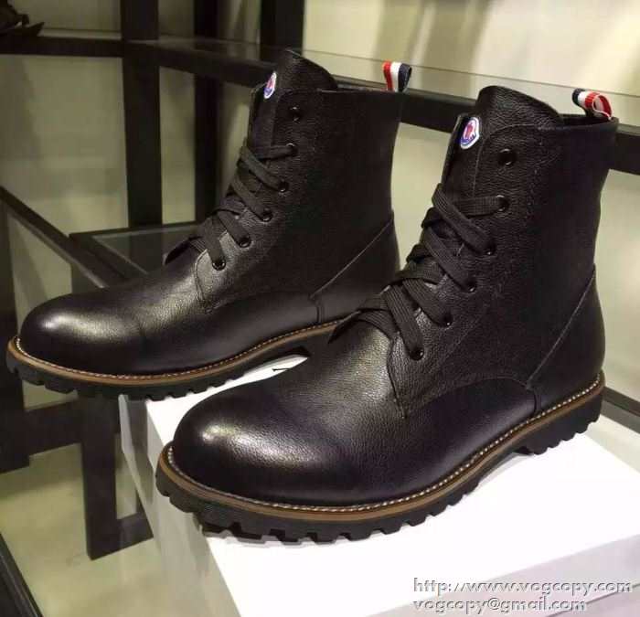 保温性に溢れる 2015秋冬 MONCLER モンクレール 上質なショートブーツ 革靴