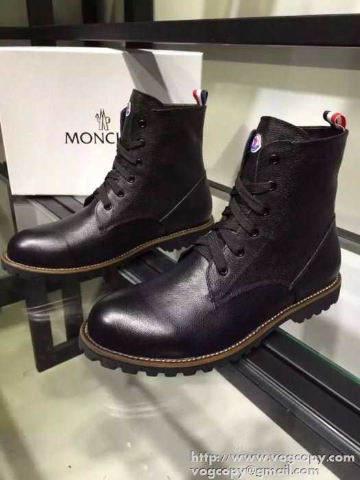 保温性に溢れる 2015秋冬 MONCLER モンクレール 上質なショートブーツ 革靴
