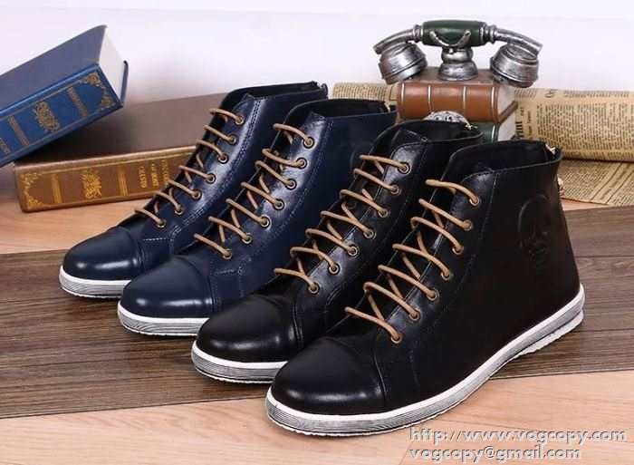 完売品 2015秋冬 alexander mcqueen アレキサンダー マックイーン 値下げるハイトップシューズ 革靴 2色可選