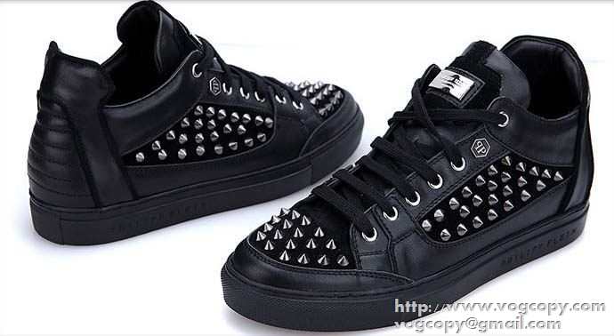 通気性も抜群　 2015秋冬 PHILIPP PLEIN フィリッププレイン シンプルなデザイン　フラットシューズ