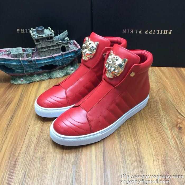 絶対欠かせない 2015秋冬 PHILIPP PLEIN フィリッププレイン 便利　ハイトップシューズ  3色可選