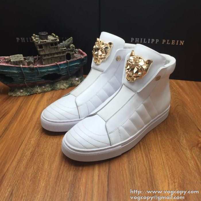 絶対欠かせない 2015秋冬 PHILIPP PLEIN フィリッププレイン 便利　ハイトップシューズ  3色可選