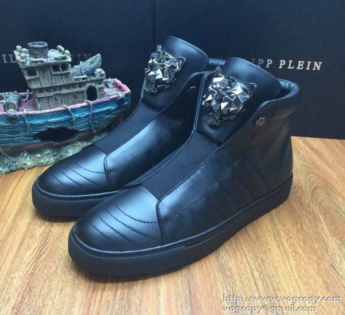 絶対欠かせない 2015秋冬 PHILIPP PLEIN フィリッププレイン 便利　ハイトップシューズ  3色可選
