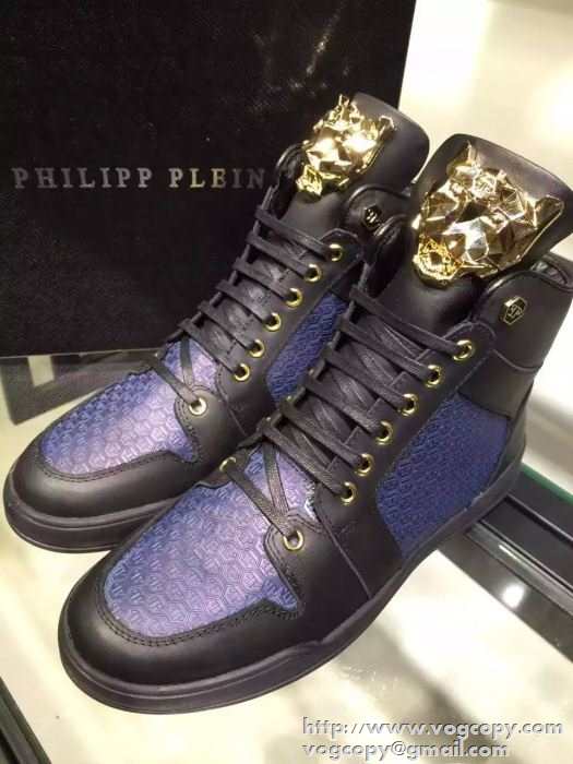超綺麗 2015秋冬 PHILIPP PLEIN フィリッププレイン 安定性を高めるハイトップシューズ