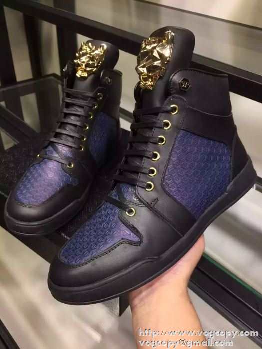 超綺麗 2015秋冬 PHILIPP PLEIN フィリッププレイン 安定性を高めるハイトップシューズ