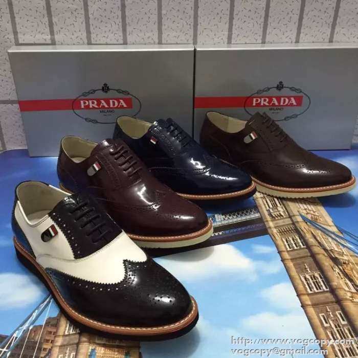 超人気欧米韓流2015 PRADA プラダ ビジネスシューズ 3色可選