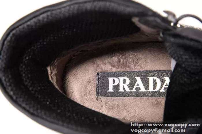 人気上品 2015 PRADA プラダ ハイカットスニーカー 2色可選