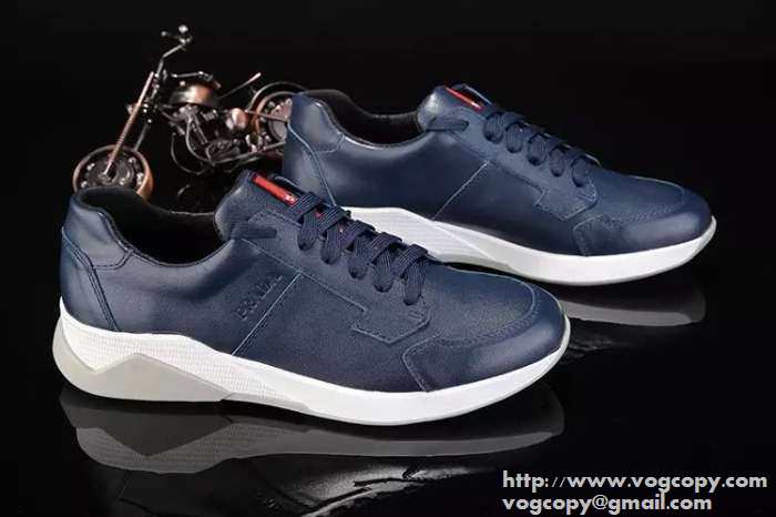 大人気　2015 PRADA プラダ スニーカー　抗菌 防臭加工 2色可選 