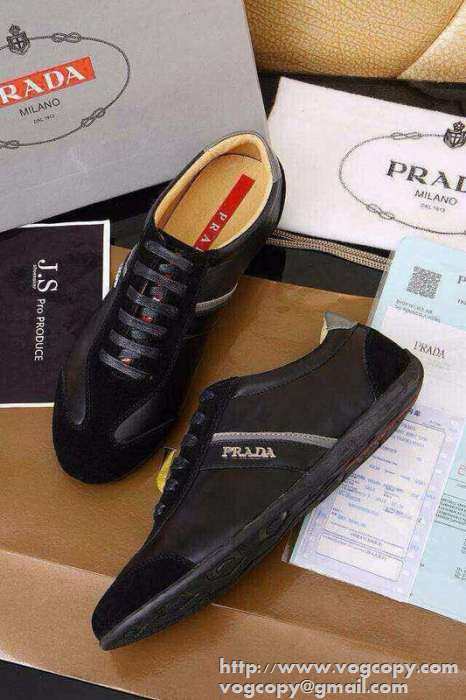 軽量化 2015 PRADA プラダ スニーカー 疲れにくい 2色可選