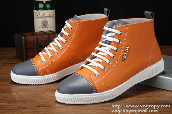 最新入荷！ 2015 PRADA プラダ ハイトップシューズ 3色可選