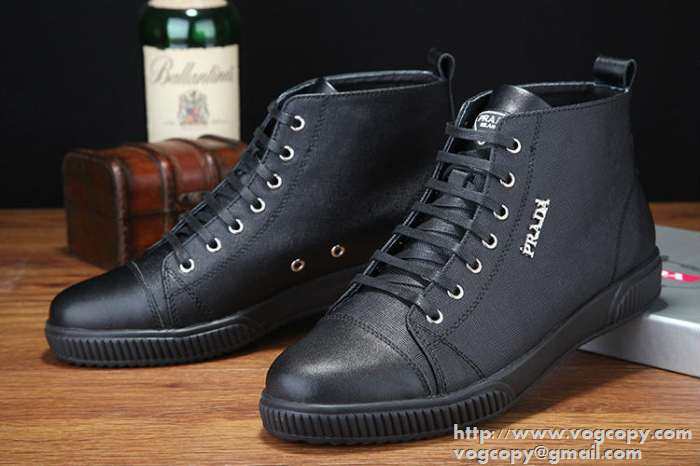 最新入荷！ 2015 PRADA プラダ ハイトップシューズ 3色可選