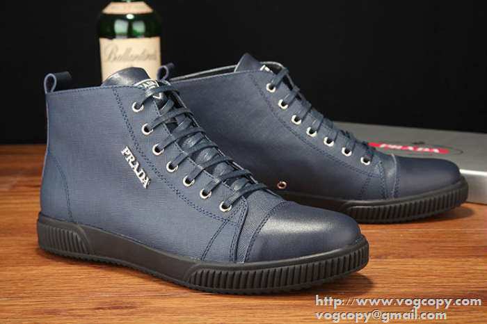 最新入荷！ 2015 PRADA プラダ ハイトップシューズ 3色可選