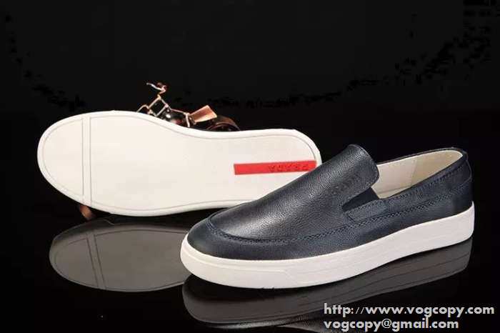 コーデしやすい  2015 PRADA プラダ 軽量で疲れにくい カジュアルシューズ 3色可選