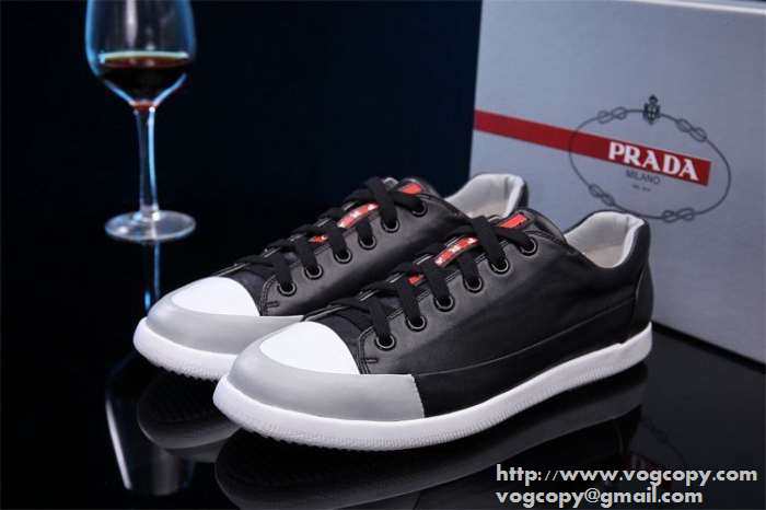 完璧な白黒结び 2015 PRADA プラダ フラットシューズ 2色可選