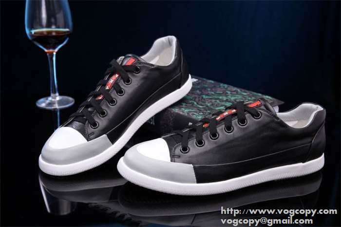 完璧な白黒结び 2015 PRADA プラダ フラットシューズ 2色可選