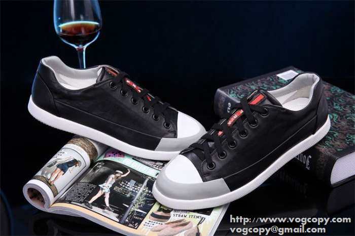 完璧な白黒结び 2015 PRADA プラダ フラットシューズ 2色可選