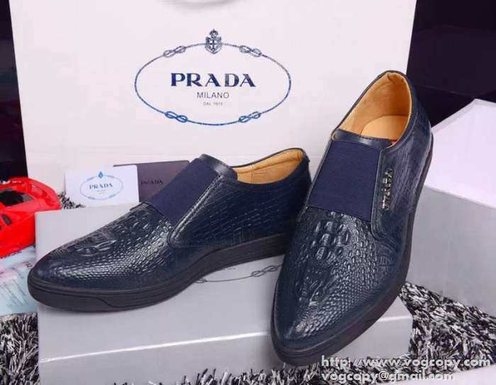 便利性が高い！ 2015 PRADA プラダ スリップオン 革靴 2色可選