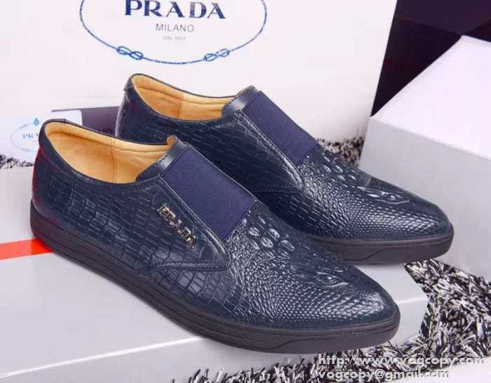 便利性が高い！ 2015 PRADA プラダ スリップオン 革靴 2色可選