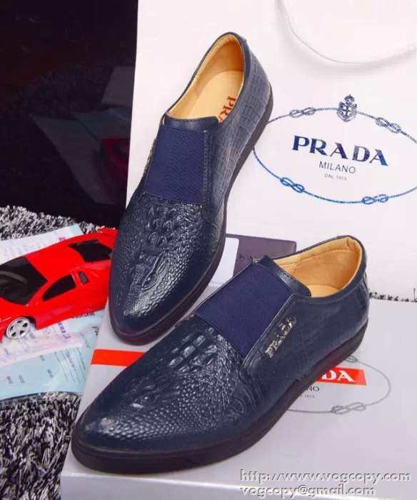 便利性が高い！ 2015 PRADA プラダ スリップオン 革靴 2色可選