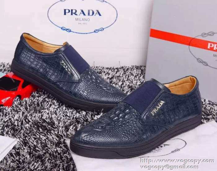 便利性が高い！ 2015 PRADA プラダ スリップオン 革靴 2色可選