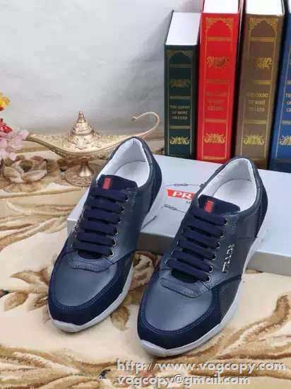 スニーカーを代表する名作 2015 PRADA プラダ スニーカー 抗菌?防臭加工 3色可選