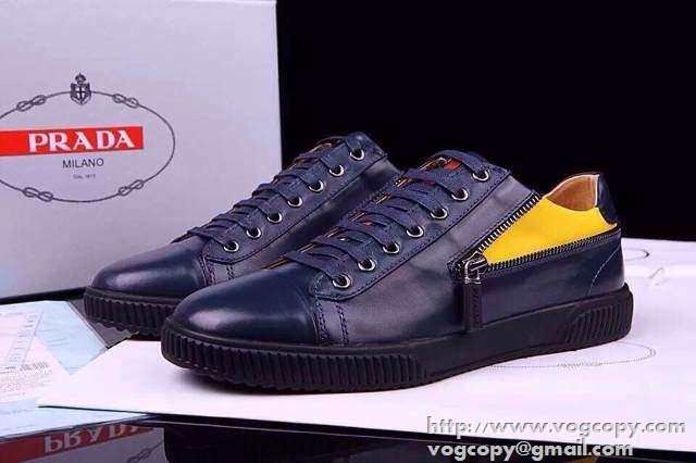 目玉のデザイン！ 2015 PRADA プラダ スニーカー 2色可選