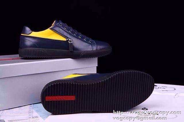 目玉のデザイン！ 2015 PRADA プラダ スニーカー 2色可選