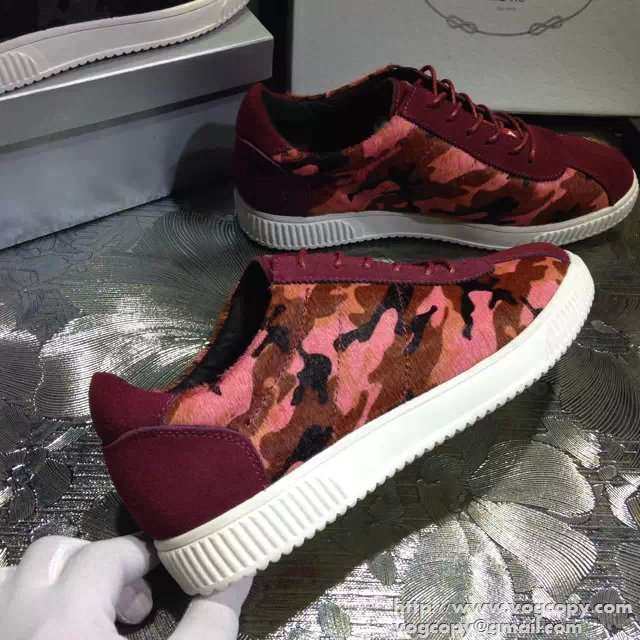 迷彩柄アイテム 2015 PRADA プラダ スニーカー 軽い履き心地 2色可選