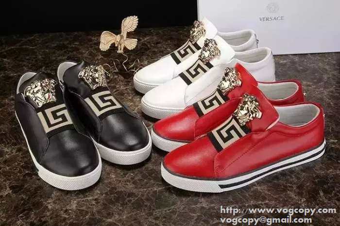 スタイリッシュ 2015 VERSACE ヴェルサーチ 格安！フラットシューズ 3色可選 抗菌/防臭加工