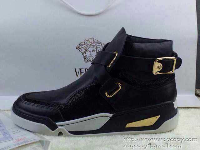 モデル愛用  2015 VERSACE ヴェルサーチ 人気商品 ハイカットスニーカー 2色可選