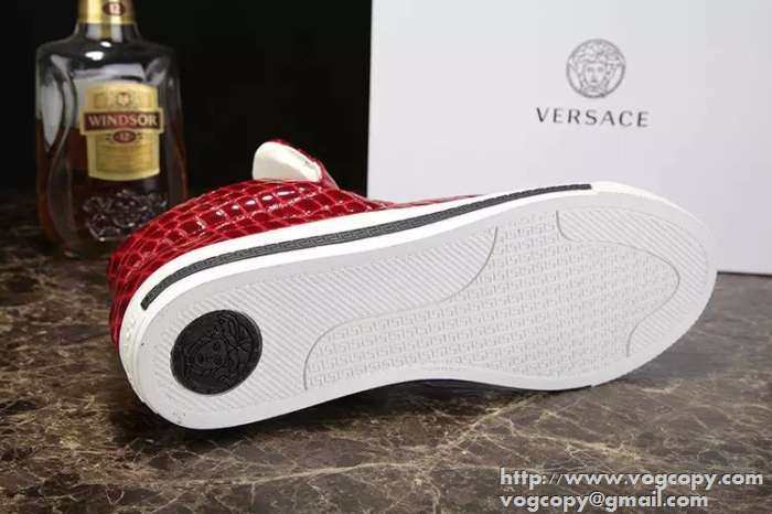 大好評! 2015 VERSACE ヴェルサーチ ハイカットスニーカー 抗菌?防臭加工 2色可選