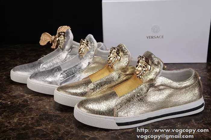 注目のアイテム　2015 VERSACE ヴェルサーチ フラットシューズ 最高の 贈り物
