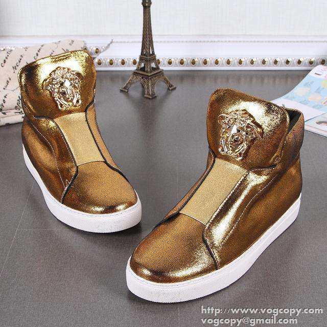存在感のある 2015 VERSACE ヴェルサーチハイカットスニーカー 履き心地抜群