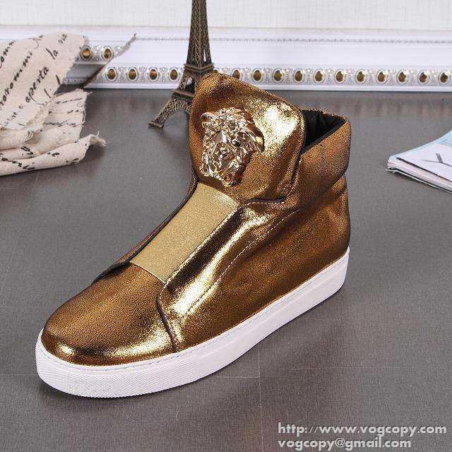 存在感のある 2015 VERSACE ヴェルサーチハイカットスニーカー 履き心地抜群