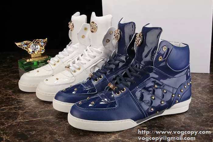 格安！ 2015 VERSACE ヴェルサーチ ハイカットスニーカー 抜群の雰囲気