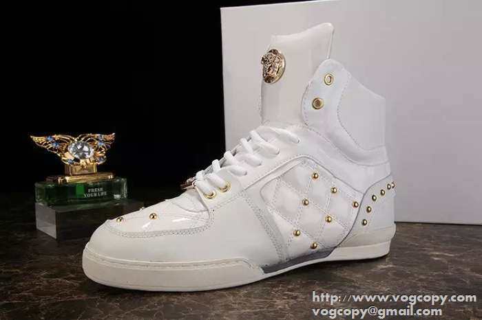 格安！ 2015 VERSACE ヴェルサーチ ハイカットスニーカー 抜群の雰囲気