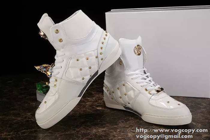 格安！ 2015 VERSACE ヴェルサーチ ハイカットスニーカー 抜群の雰囲気