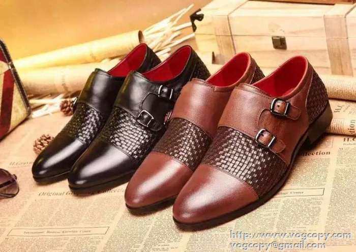超目玉！2015 ボッテガ ヴェネタ BOTTEGA VENETA ◆モデル愛用◆ ビジネスシューズ 革靴 2色可選