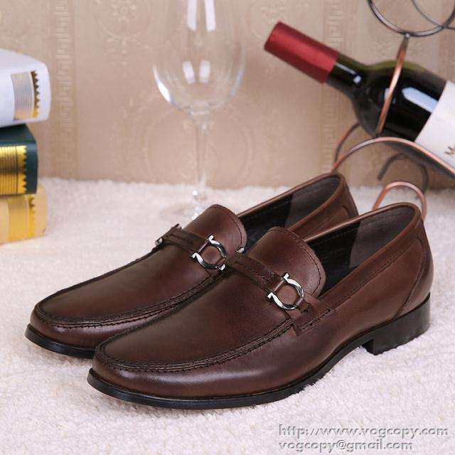 ムダな装飾を排したデザイン 2015 FERRAGAMO サルヴァトーレフェラガモ レザーシューズ靴 ビジネスシューズ 2色可選