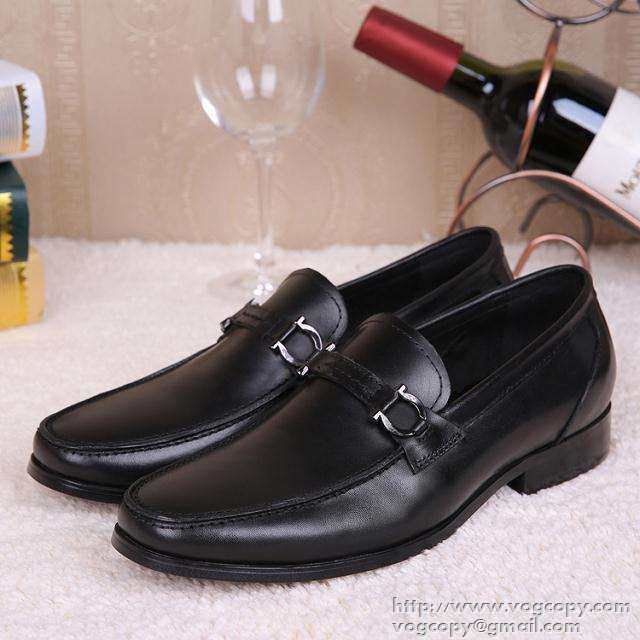 ムダな装飾を排したデザイン 2015 FERRAGAMO サルヴァトーレフェラガモ レザーシューズ靴 ビジネスシューズ 2色可選