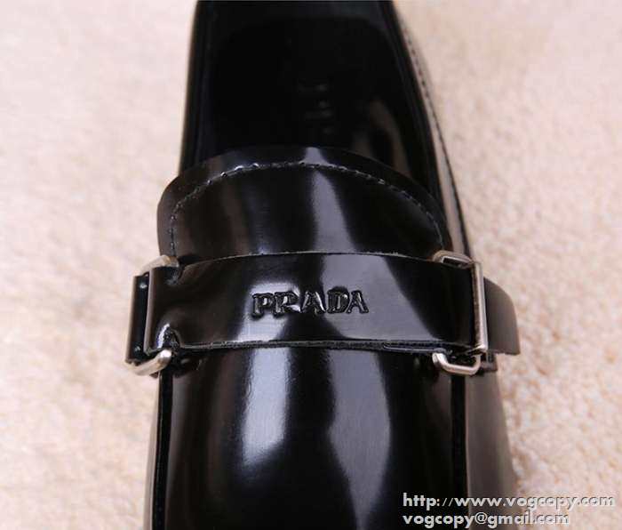 お洒落　 2015 PRADA プラダ 気軽に　ビジネスシューズ レザーシューズ靴