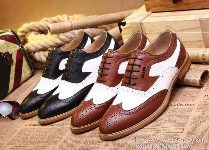 ファション性　2015 PRADA プラダ 　人気販売　ビジネスシューズ 2色可選