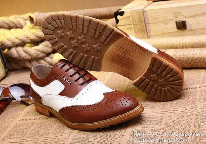 ファション性　2015 PRADA プラダ 　人気販売　ビジネスシューズ 2色可選