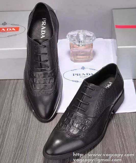 格安　2015 PRADA プラダ 満点　レザーシューズ靴 