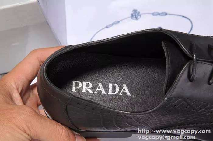 格安　2015 PRADA プラダ 満点　レザーシューズ靴 