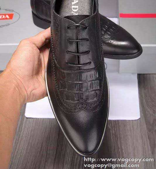 格安　2015 PRADA プラダ 満点　レザーシューズ靴 